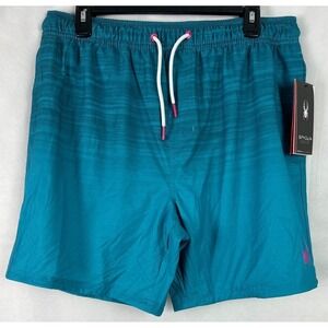 Spyder Mens Swim Trunks Size XXL Stretch UV Mesh Lined Board Shorts Blue D5